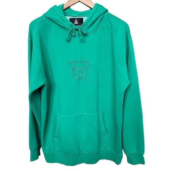 Shane Dawson x Jeffree Star Emerald Green Pig Hoodie Large Pullover Sweatshirt - Picture 5 of 10